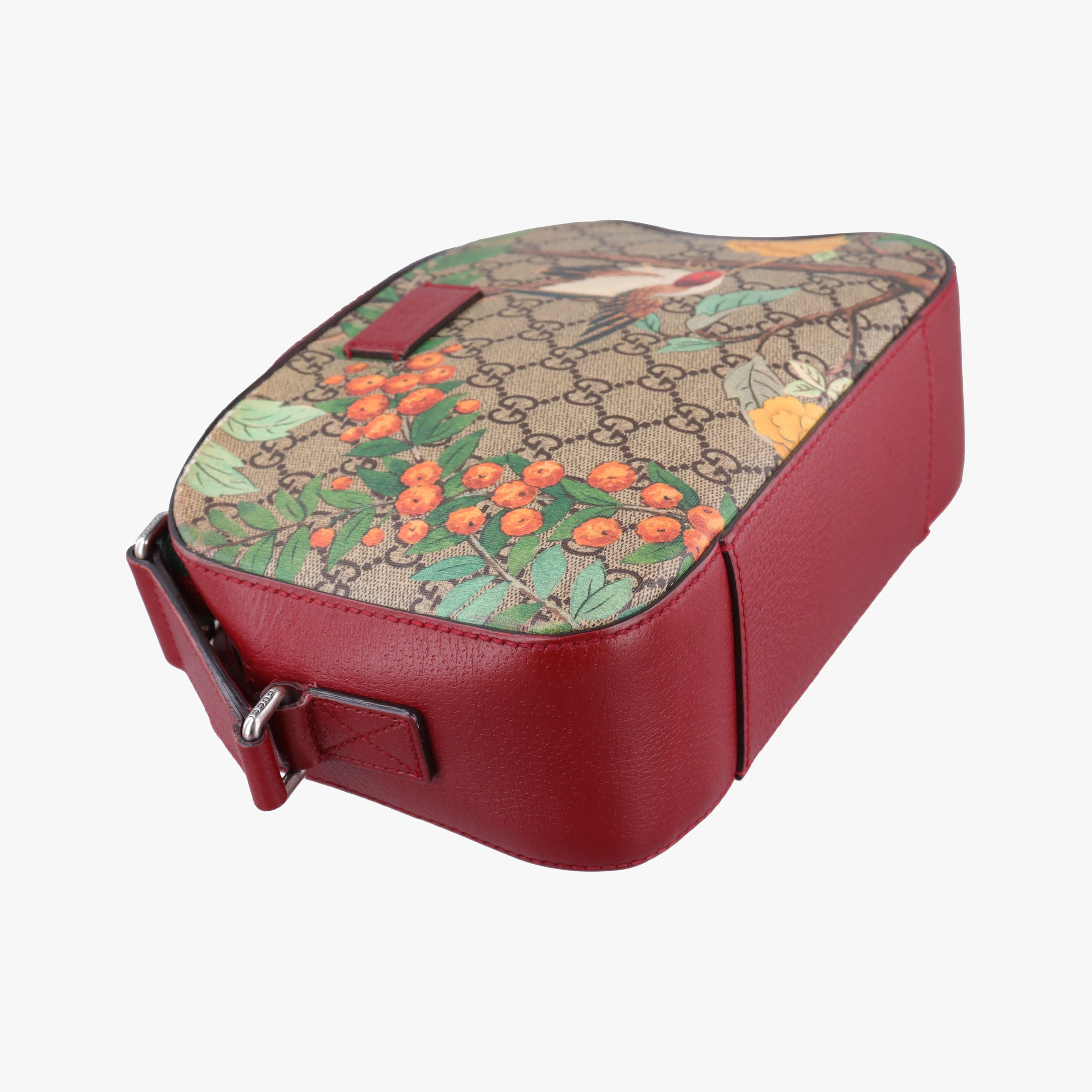 Pre-owned Gucci GG Supreme Tian Camera Brown PVC coated canvas×Leather 450947 shoulderbag | stylenewstar