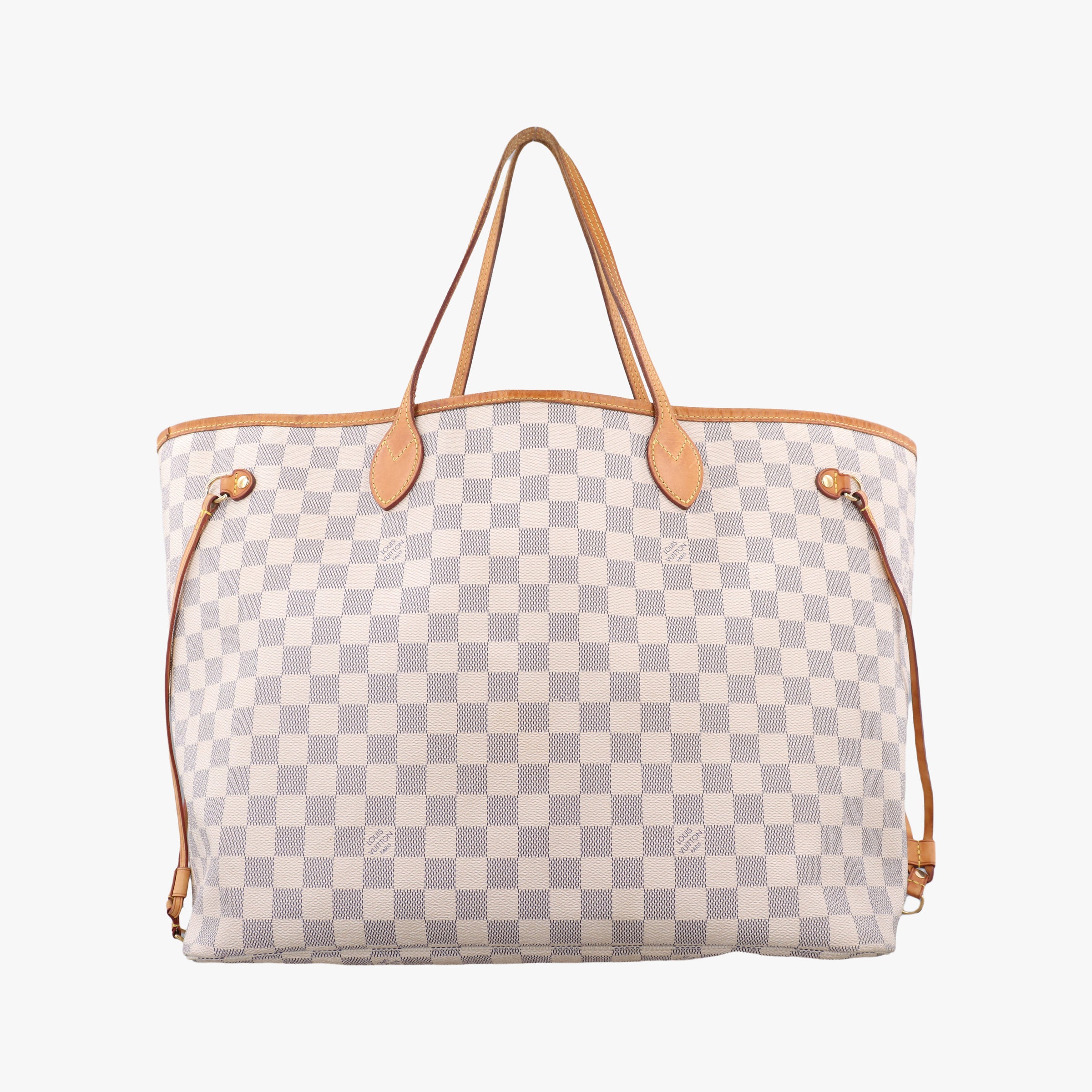 Pre-owned Louis Vuitton NEVERFULL GM Azur Damier Canvas N51108 handbag | stylenewstar