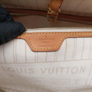 Pre-owned Louis Vuitton NEVERFULL GM Azur Damier Canvas N51108 handbag | stylenewstar