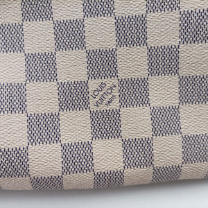 Pre-owned Louis Vuitton NEVERFULL GM Azur Damier Canvas N51108 handbag | stylenewstar