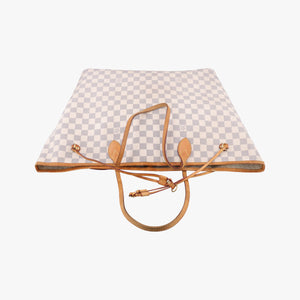 Pre-owned Louis Vuitton NEVERFULL GM Azur Damier Canvas N51108 handbag | stylenewstar