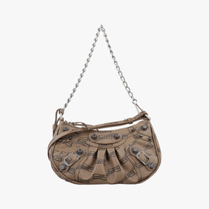 Pre-owned Balenciaga Le Cagole mini Brown Leather  shoulderbag | stylenewstar