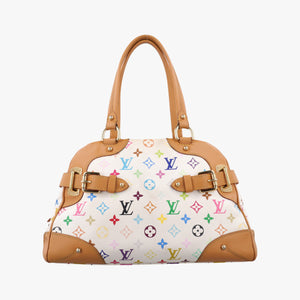 Vintage Louis Vuitton CLAUDIA white Monogram Multicolor M40193 handbag | stylenewstar