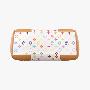 Vintage Louis Vuitton CLAUDIA white Monogram Multicolor M40193 handbag | stylenewstar