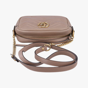 Secondhand Gucci GG Marmont Beige Leather 448065 shoulderbag | stylenewstar