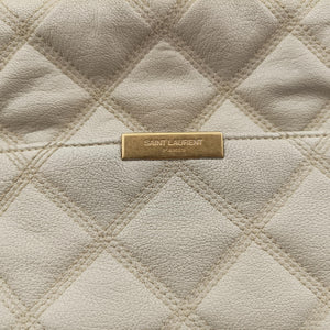 Pre-owned Yves Saint Laurent Quilted White Leather 582463 shoulderbag | stylenewstar