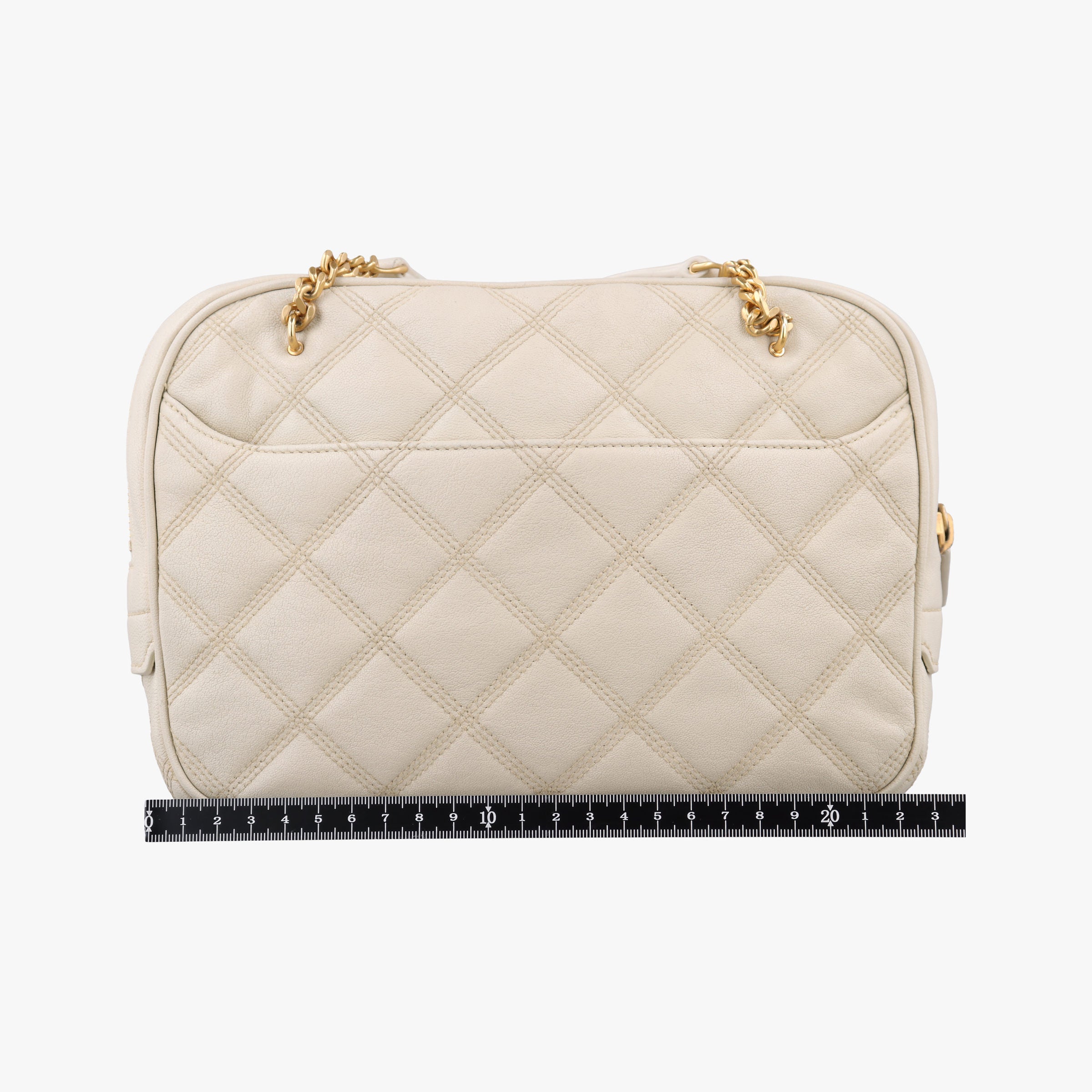 Pre-owned Yves Saint Laurent Quilted White Leather 582463 shoulderbag | stylenewstar