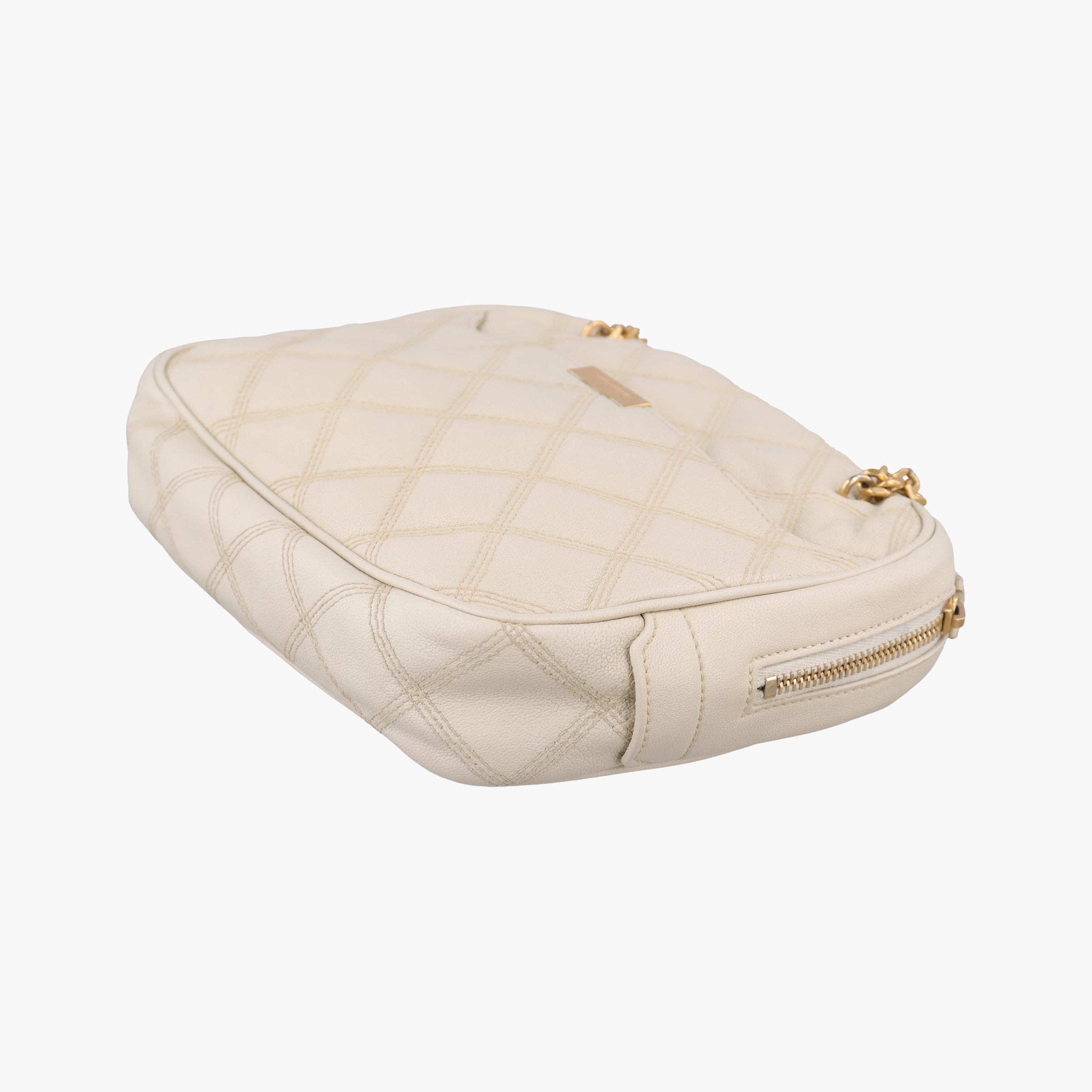 Pre-owned Yves Saint Laurent Quilted White Leather 582463 shoulderbag | stylenewstar