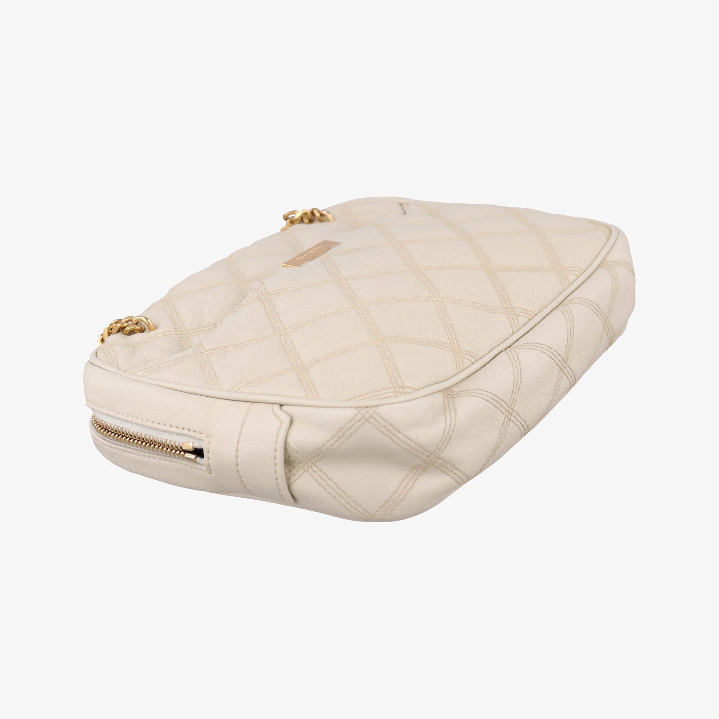 Pre-owned Yves Saint Laurent Quilted White Leather 582463 shoulderbag | stylenewstar