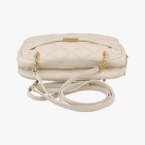 Pre-owned Yves Saint Laurent Quilted White Leather 582463 shoulderbag | stylenewstar