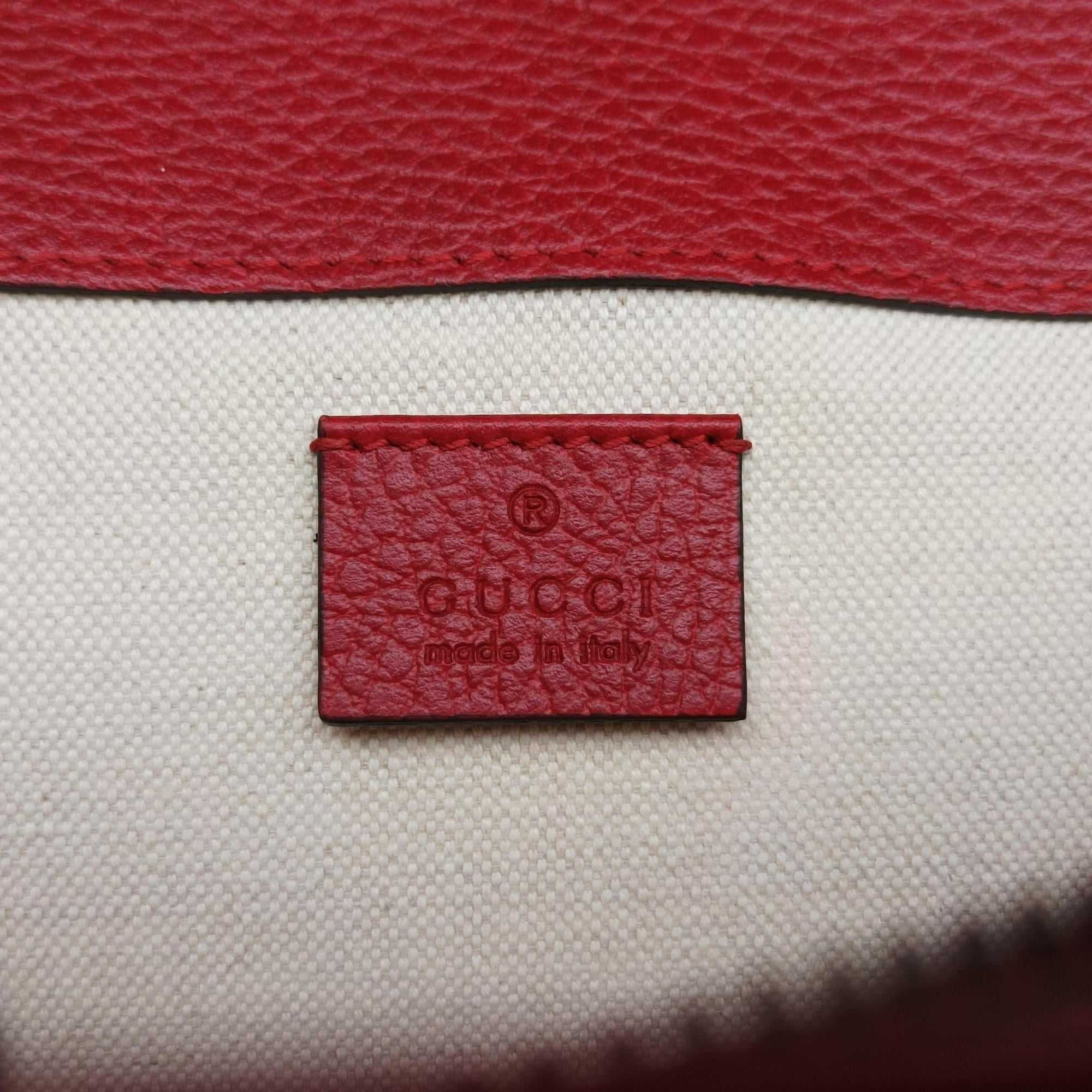 Pre-owned Gucci Dionysus Red Leather 400249 shoulderbag | stylenewstar