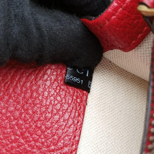 Pre-owned Gucci Dionysus Red Leather 400249 shoulderbag | stylenewstar
