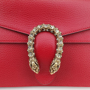 Pre-owned Gucci Dionysus Red Leather 400249 shoulderbag | stylenewstar