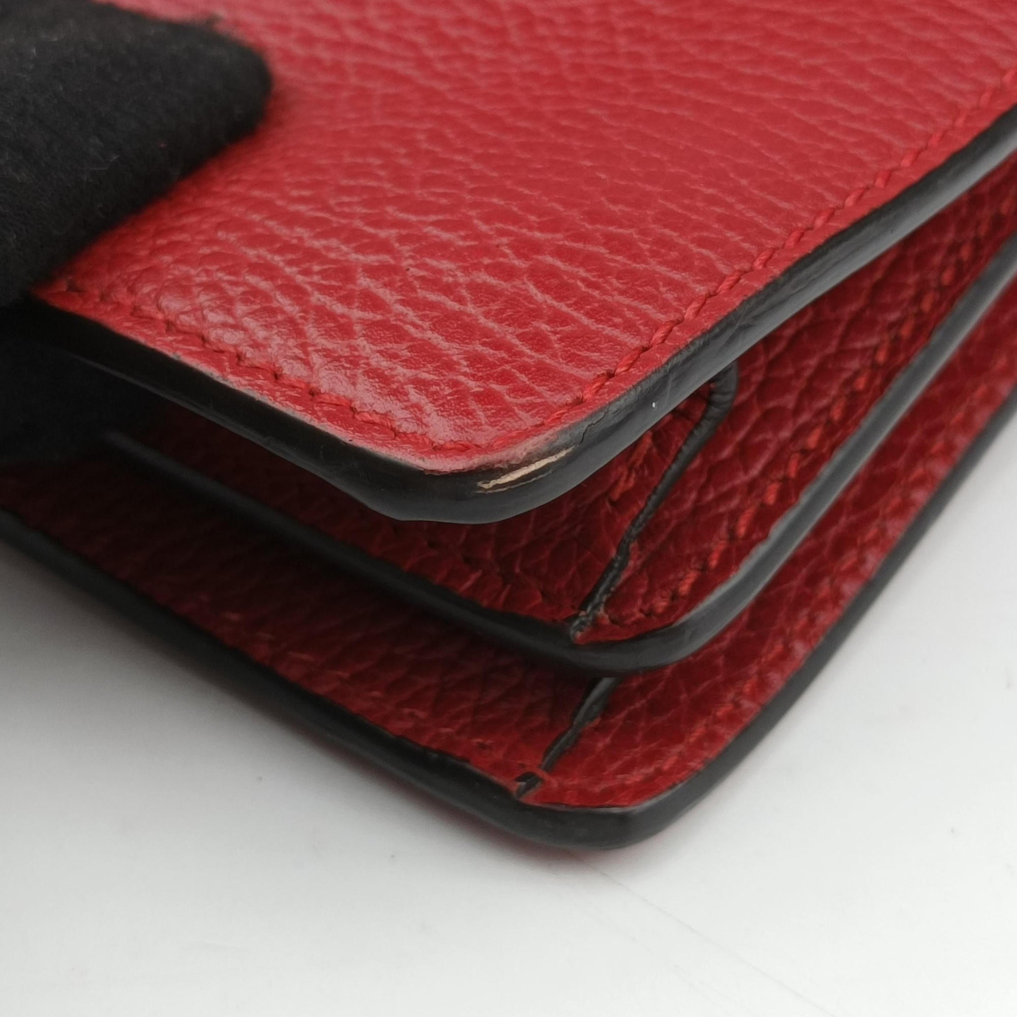 Pre-owned Gucci Dionysus Red Leather 400249 shoulderbag | stylenewstar