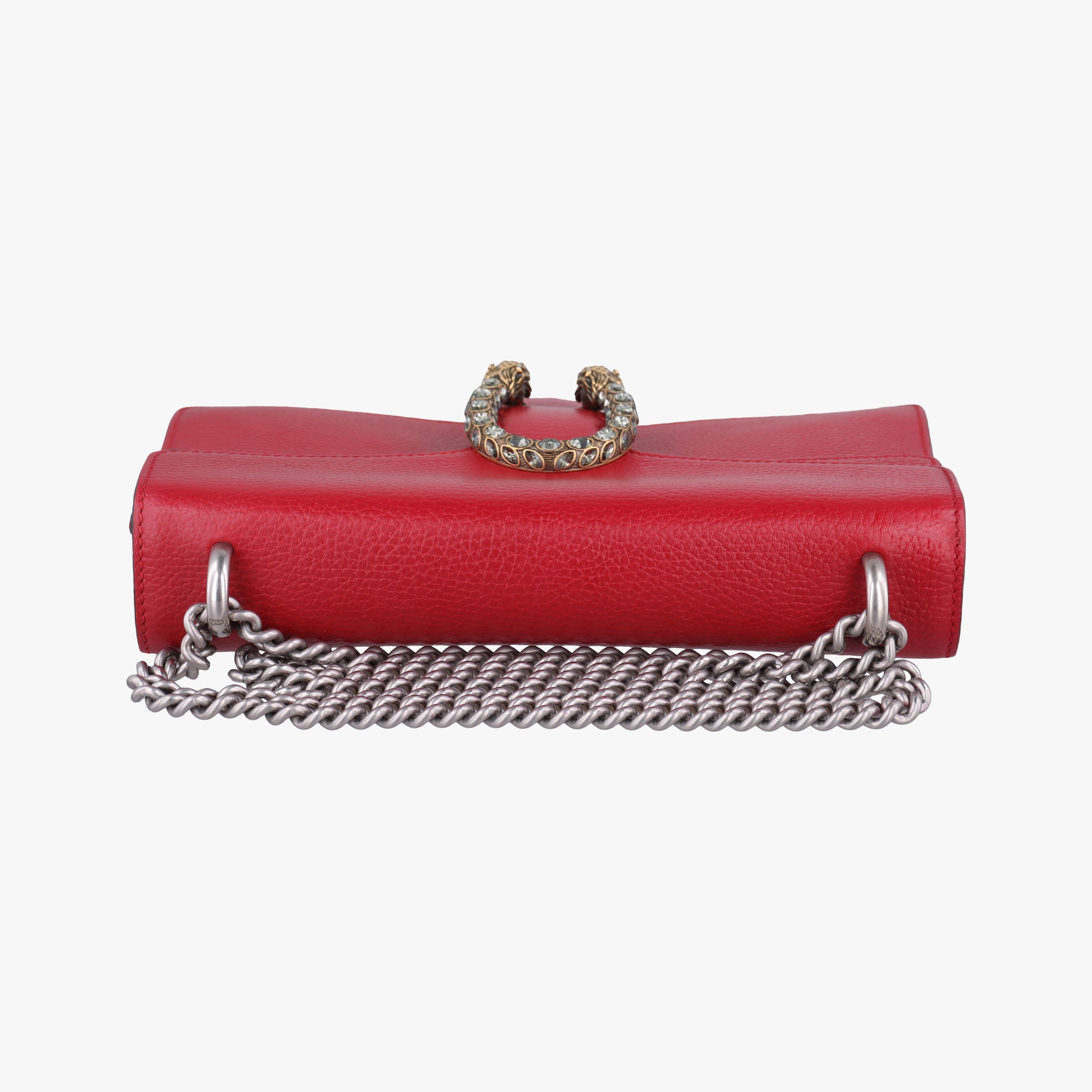 Pre-owned Gucci Dionysus Red Leather 400249 shoulderbag | stylenewstar