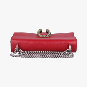 Pre-owned Gucci Dionysus Red Leather 400249 shoulderbag | stylenewstar