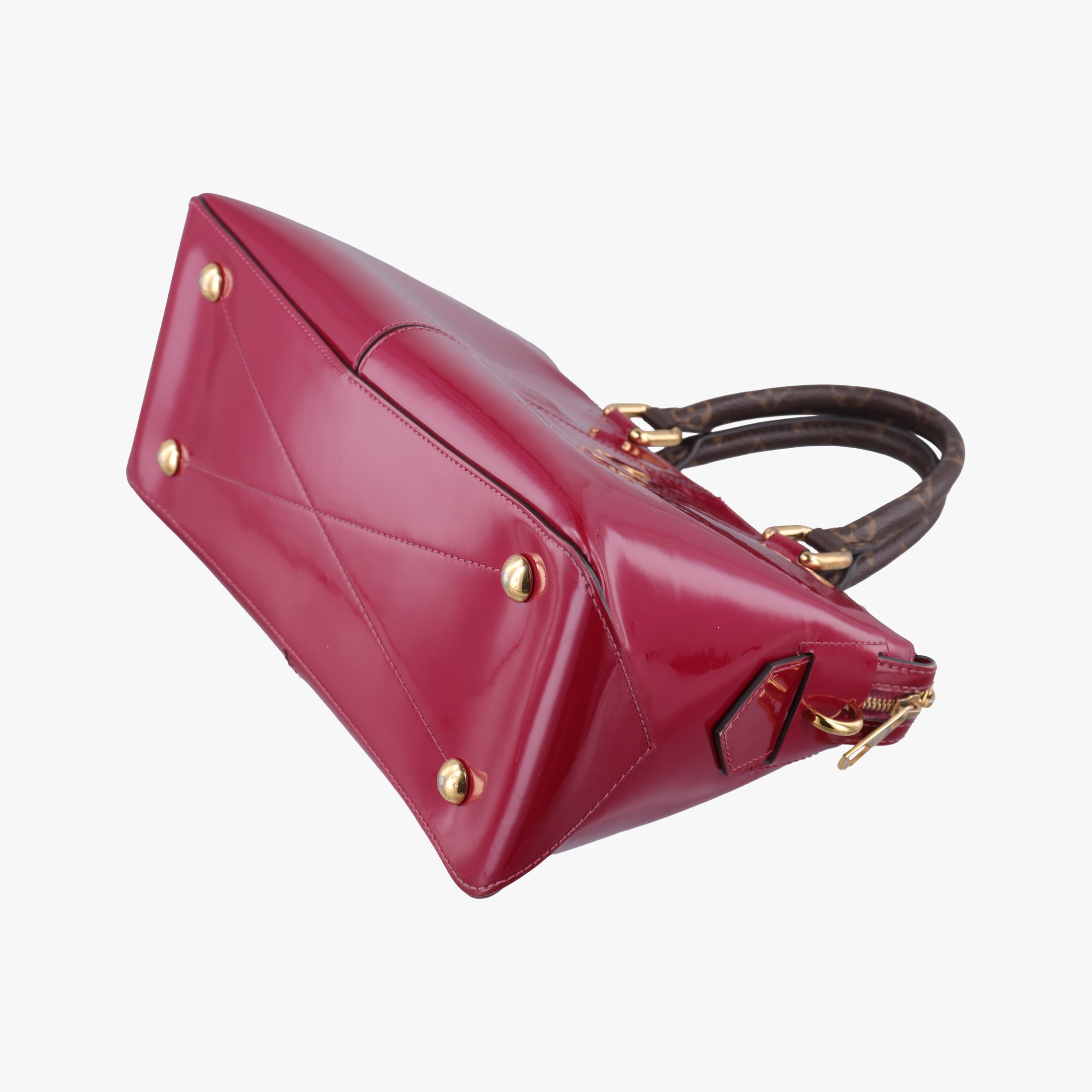 Pre-owned Louis Vuitton MIROIR TOTE MAGENTA Vernis M54640 shoulderbag | stylenewstar