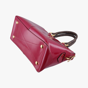 Pre-owned Louis Vuitton MIROIR TOTE MAGENTA Vernis M54640 shoulderbag | stylenewstar