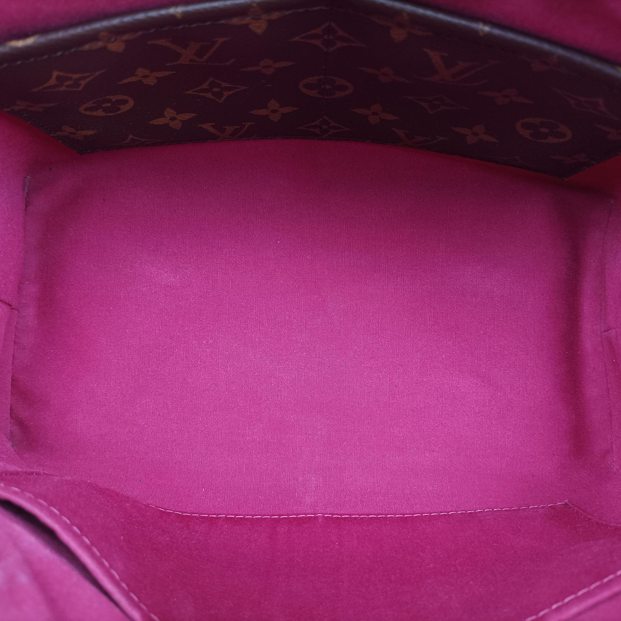 Pre-owned Louis Vuitton MIROIR TOTE MAGENTA Vernis M54640 shoulderbag | stylenewstar