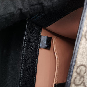 Pre-owned Gucci Mini Fox Brooch Bamboo Beige×Multicolour PVC coated canvas×Leather 466428 shoulderbag | stylenewstar