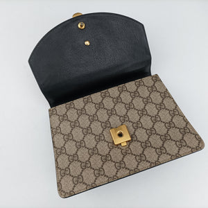 Pre-owned Gucci Mini Fox Brooch Bamboo Beige×Multicolour PVC coated canvas×Leather 466428 shoulderbag | stylenewstar