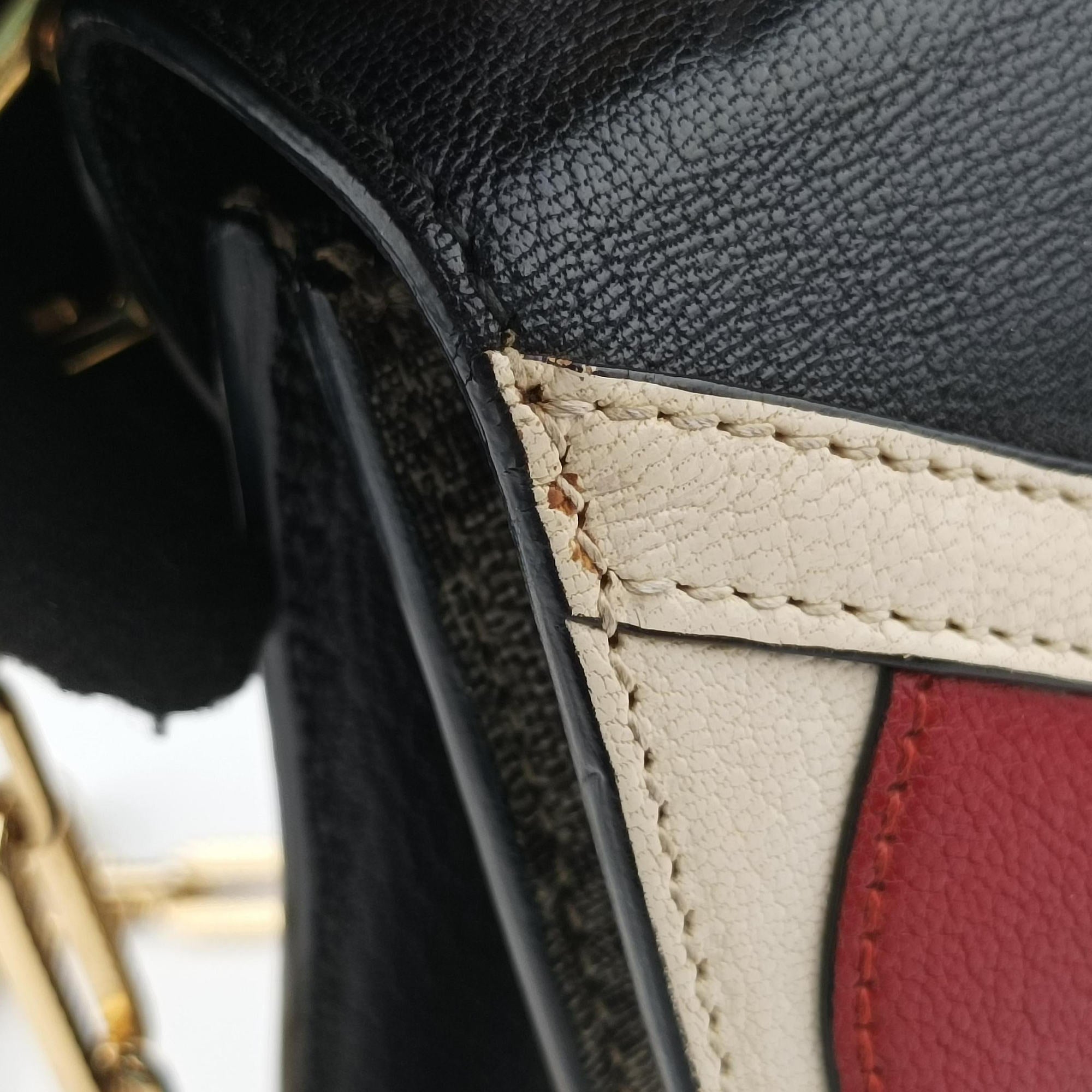 Pre-owned Gucci Mini Fox Brooch Bamboo Beige×Multicolour PVC coated canvas×Leather 466428 shoulderbag | stylenewstar