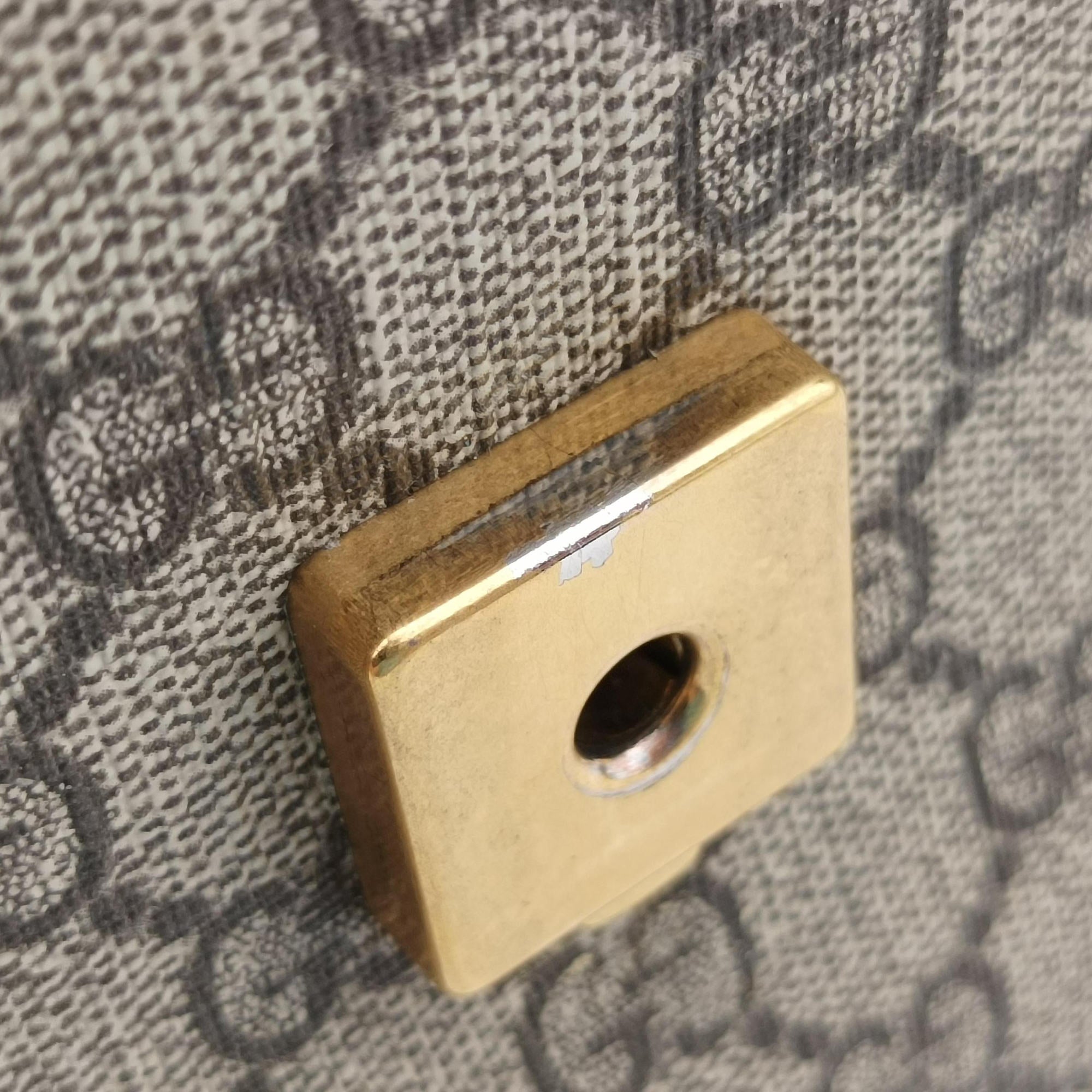 Pre-owned Gucci Mini Fox Brooch Bamboo Beige×Multicolour PVC coated canvas×Leather 466428 shoulderbag | stylenewstar