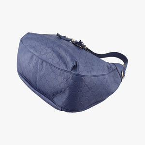 Vintage Gucci Emily Hobo Blue Leather 322226 shoulderbag | stylenewstar