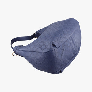 Vintage Gucci Emily Hobo Blue Leather 322226 shoulderbag | stylenewstar