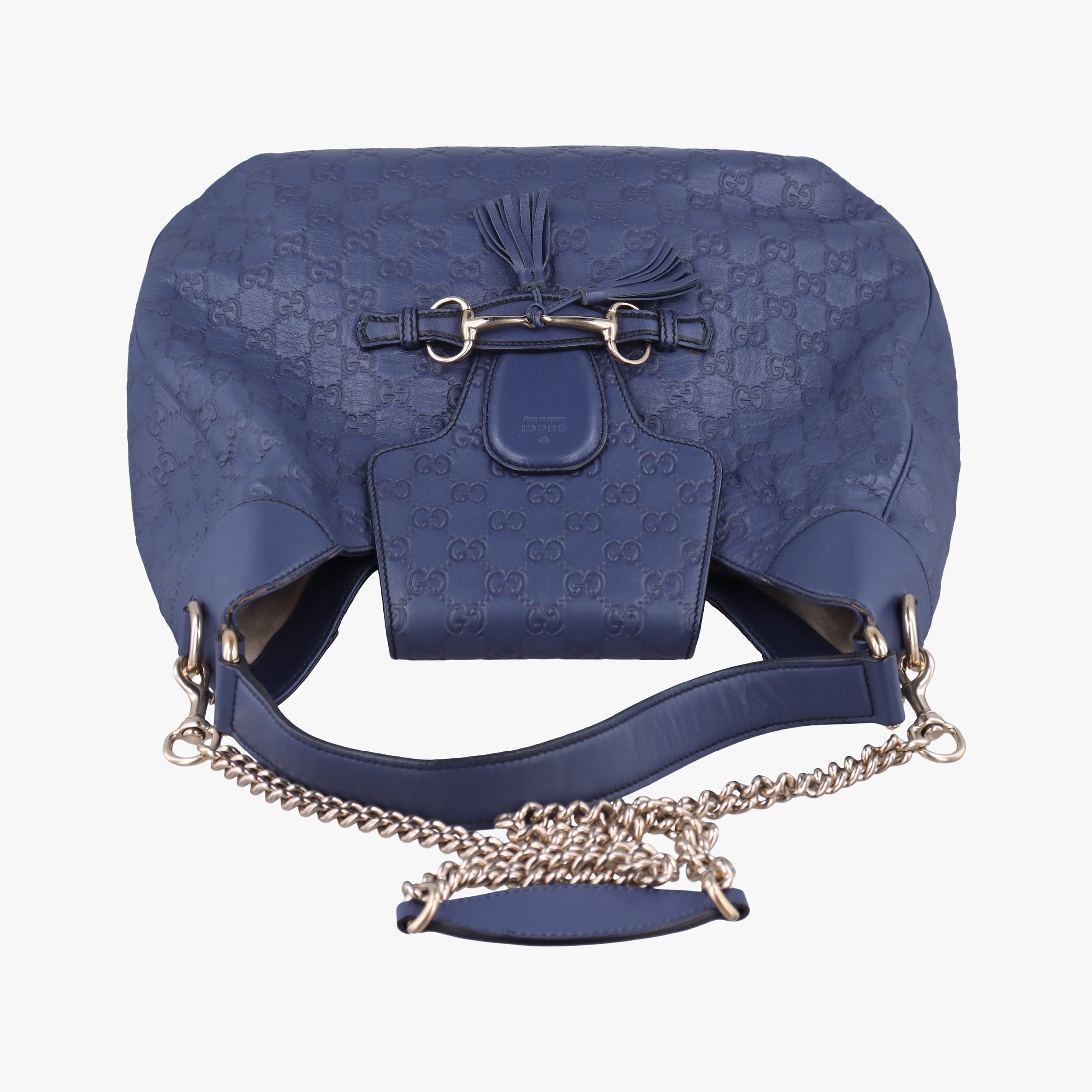 Vintage Gucci Emily Hobo Blue Leather 322226 shoulderbag | stylenewstar