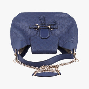 Vintage Gucci Emily Hobo Blue Leather 322226 shoulderbag | stylenewstar