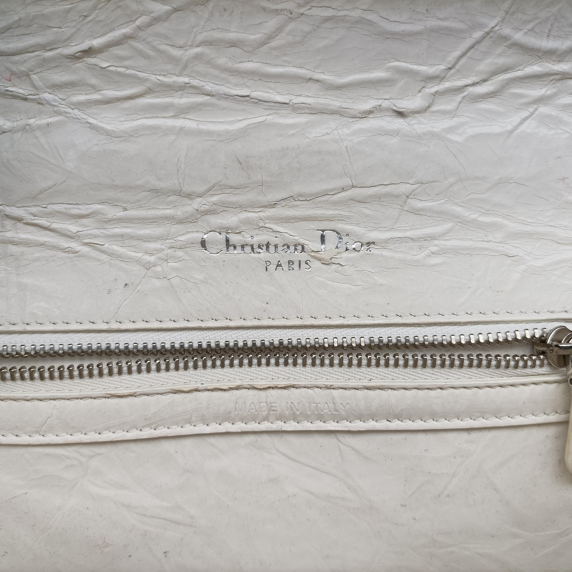 Secondhand Christian Dior Diorama White Leather  shoulderbag | stylenewstar