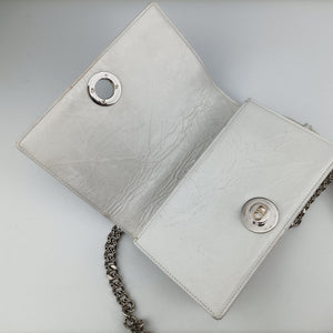 Secondhand Christian Dior Diorama White Leather  shoulderbag | stylenewstar