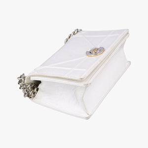 Secondhand Christian Dior Diorama White Leather  shoulderbag | stylenewstar
