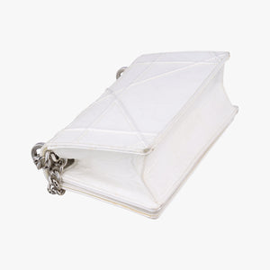 Secondhand Christian Dior Diorama White Leather  shoulderbag | stylenewstar