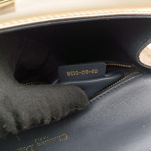 Pre-owned Christian Dior Diorama Golden Patent Leather  shoulderbag | stylenewstar