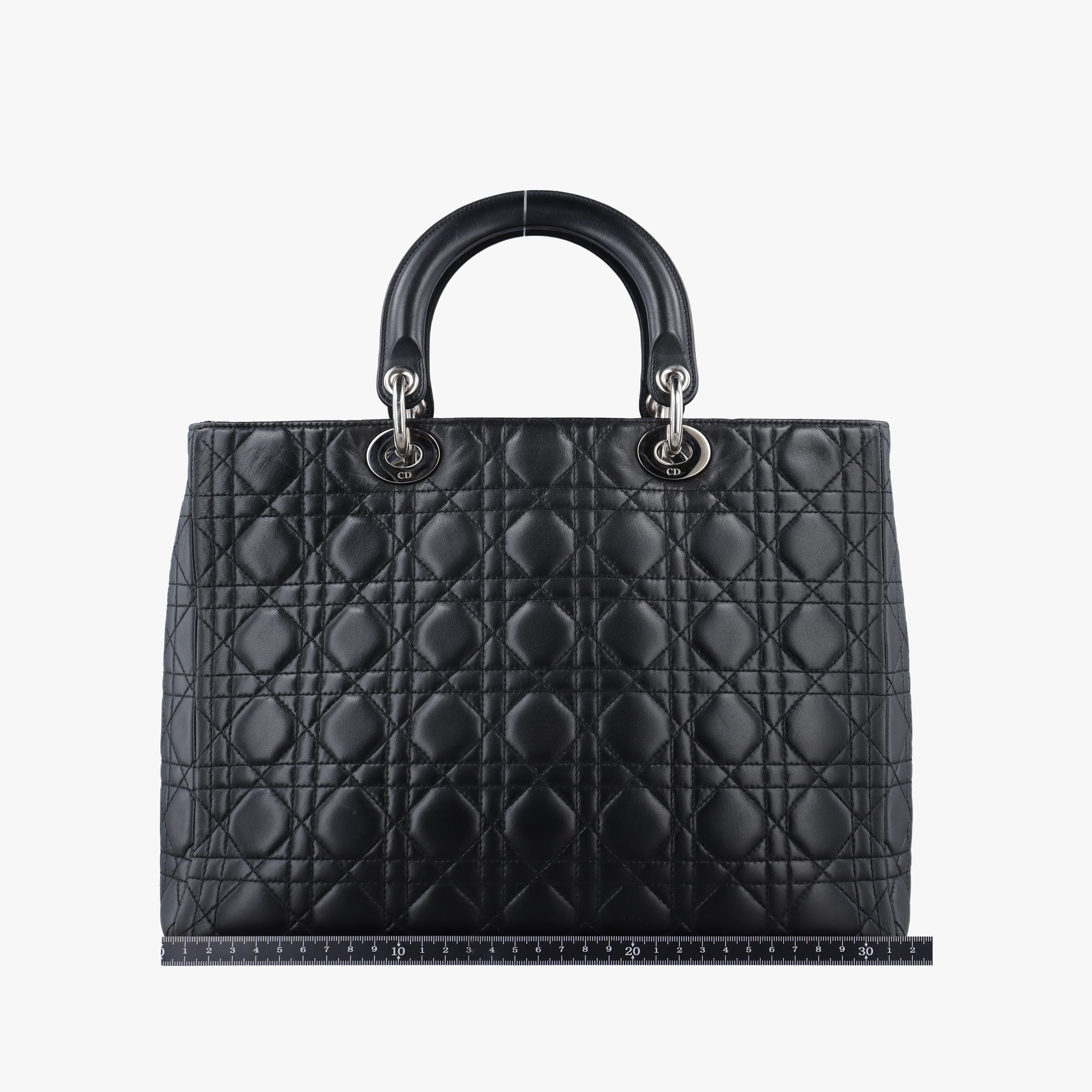 Pre-owned Christian Dior Lady Dior Black lambskin  handbag | stylenewstar