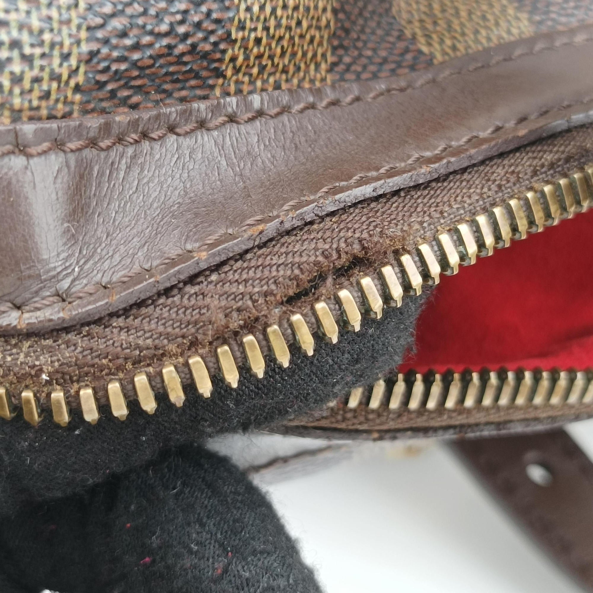 Pre-owned Louis Vuitton BERKELEY EBENE Damier Canvas N52000 handbag | stylenewstar