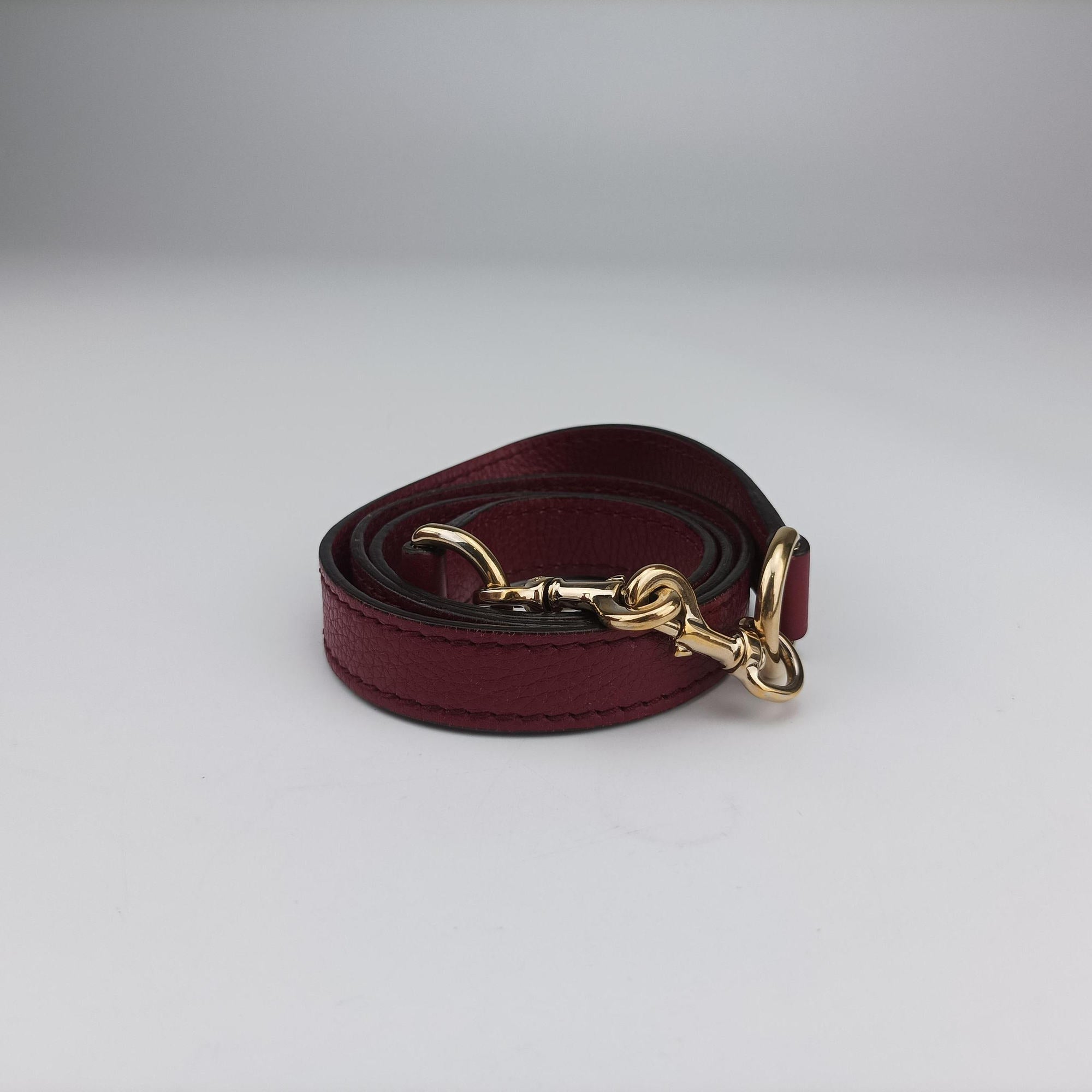 Pre-owned Gucci New Bamboo Burgundy Leather 254884 shoulderbag | stylenewstar