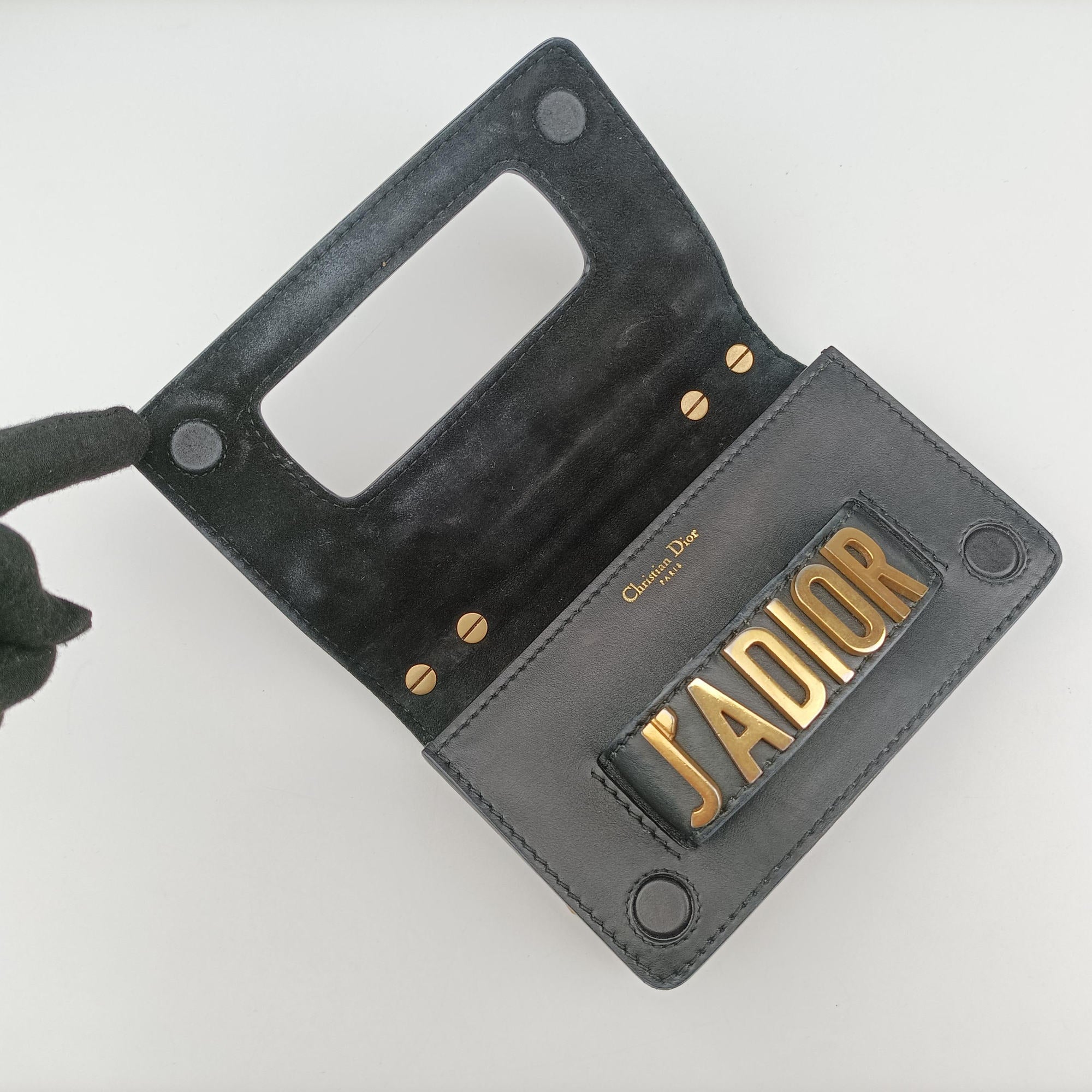 Secondhand Christian Dior J'Adior Black Leather  shoulderbag | stylenewstar
