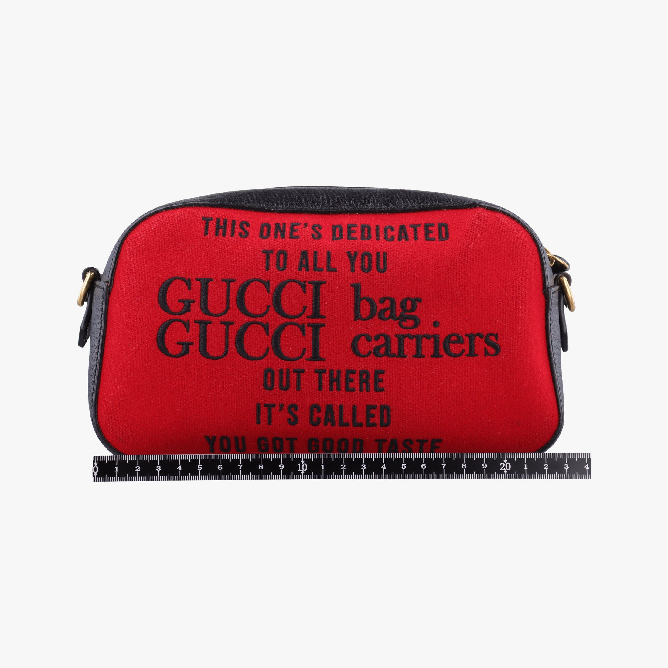 Pre-owned Gucci Neo Vintage Messenger Red PVC coated canvas×Leather 476466 shoulderbag | stylenewstar