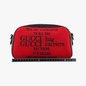 Pre-owned Gucci Neo Vintage Messenger Red PVC coated canvas×Leather 476466 shoulderbag | stylenewstar