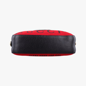 Pre-owned Gucci Neo Vintage Messenger Red PVC coated canvas×Leather 476466 shoulderbag | stylenewstar