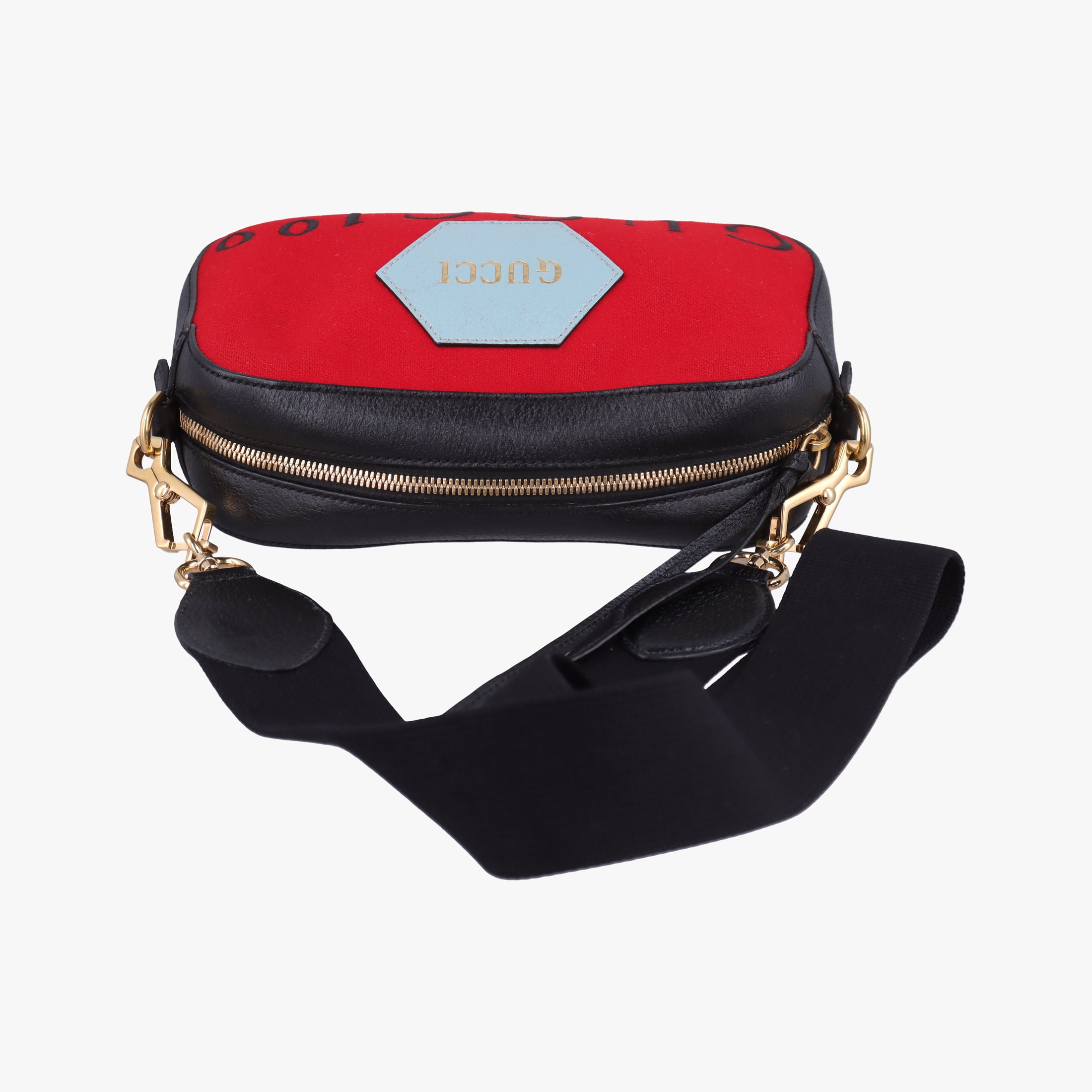 Pre-owned Gucci Neo Vintage Messenger Red PVC coated canvas×Leather 476466 shoulderbag | stylenewstar