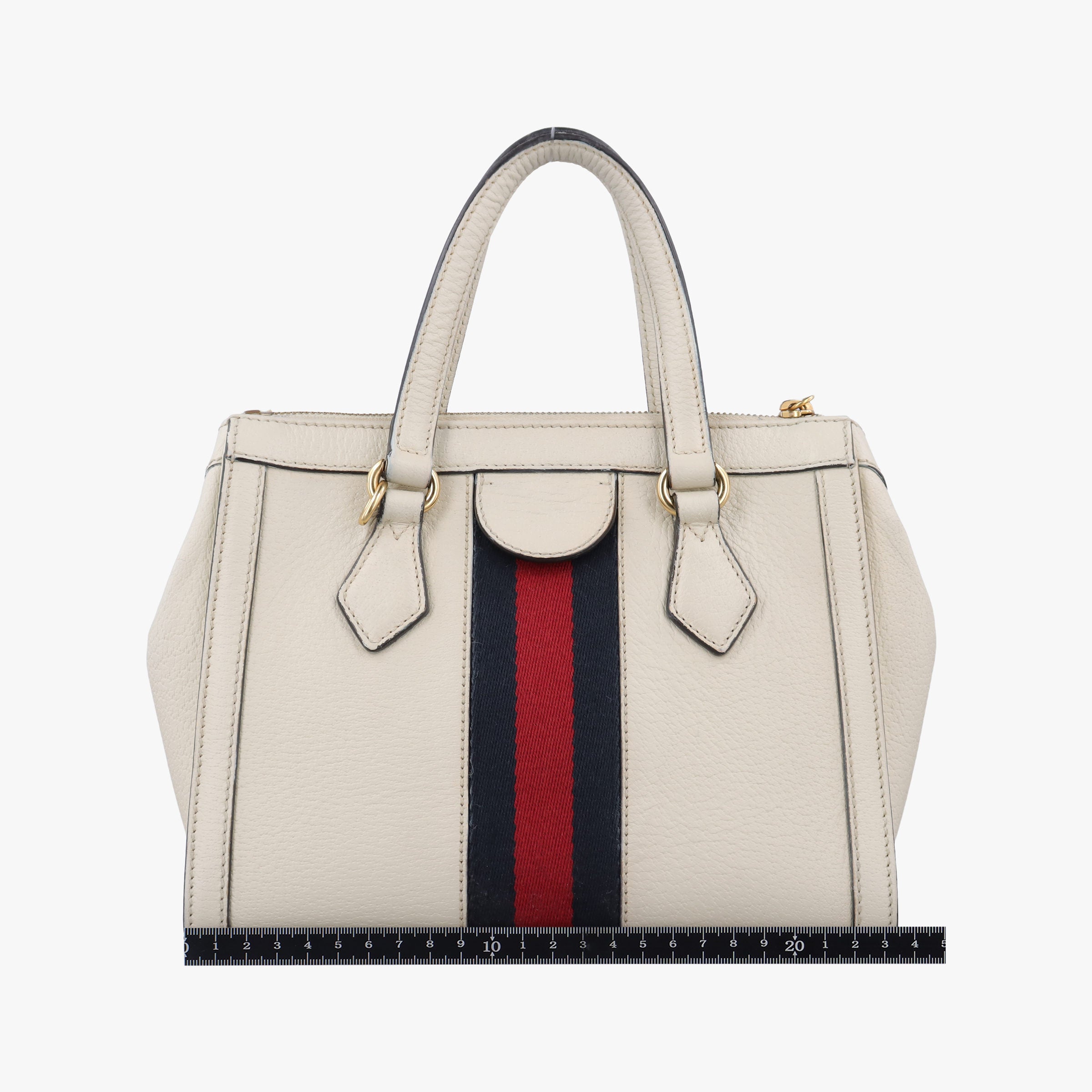 Pre-owned Gucci Ophidia White Leather 547551 shoulderbag | stylenewstar