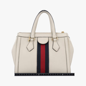 Pre-owned Gucci Ophidia White Leather 547551 shoulderbag | stylenewstar