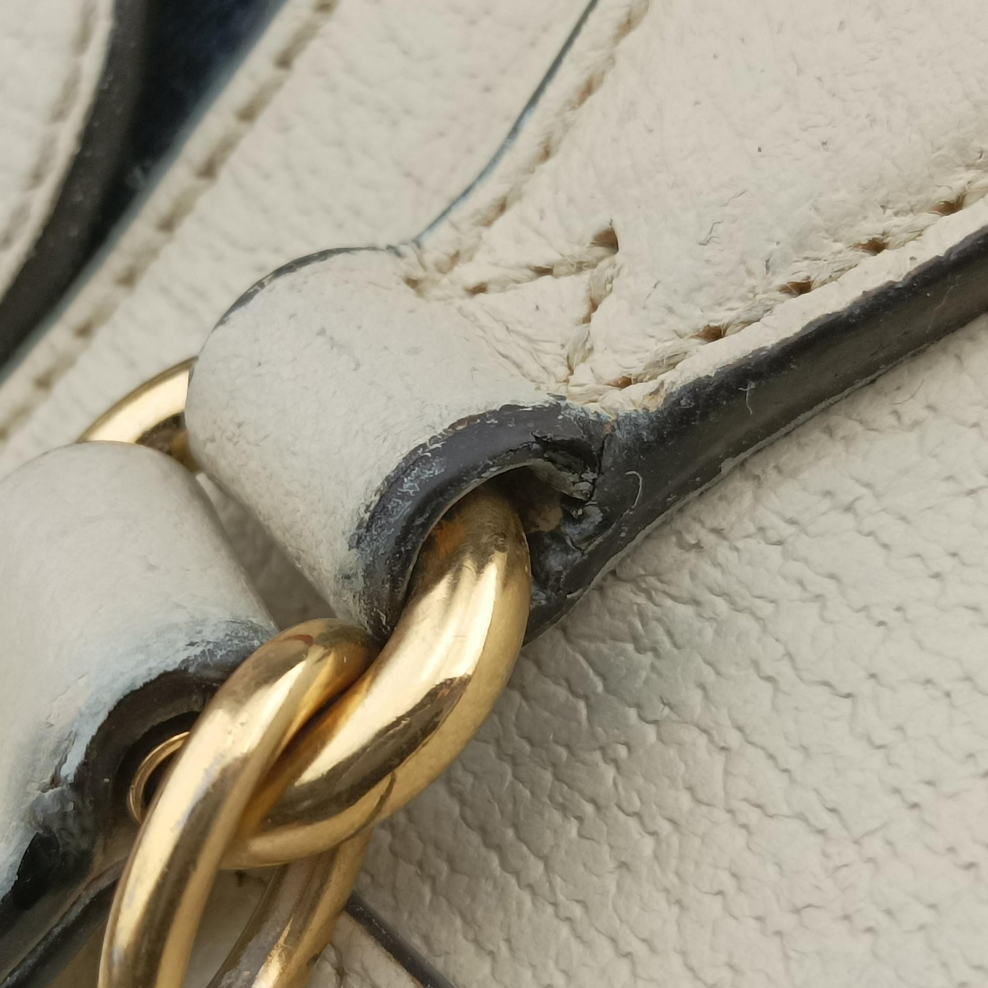 Pre-owned Gucci Ophidia White Leather 547551 shoulderbag | stylenewstar