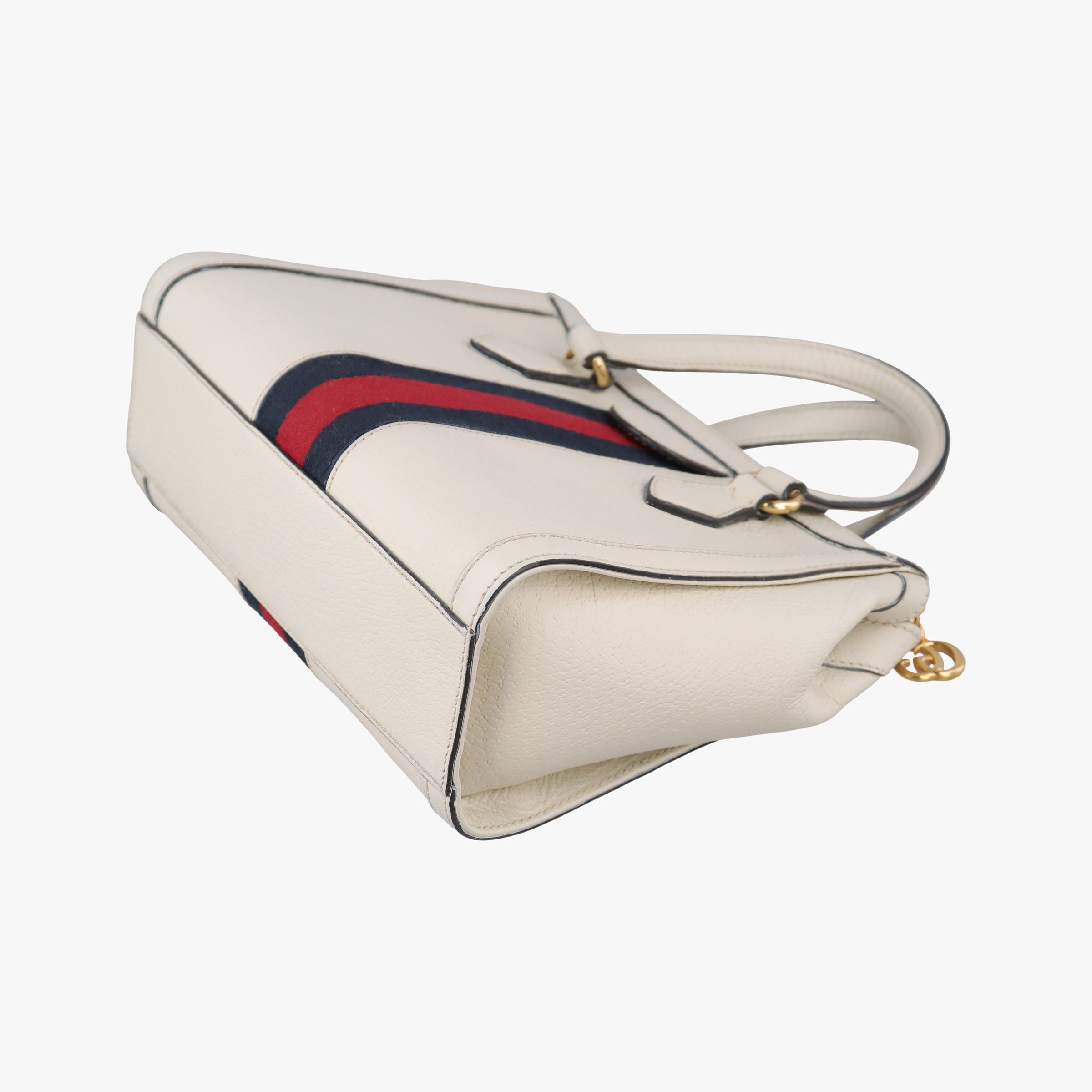 Pre-owned Gucci Ophidia White Leather 547551 shoulderbag | stylenewstar