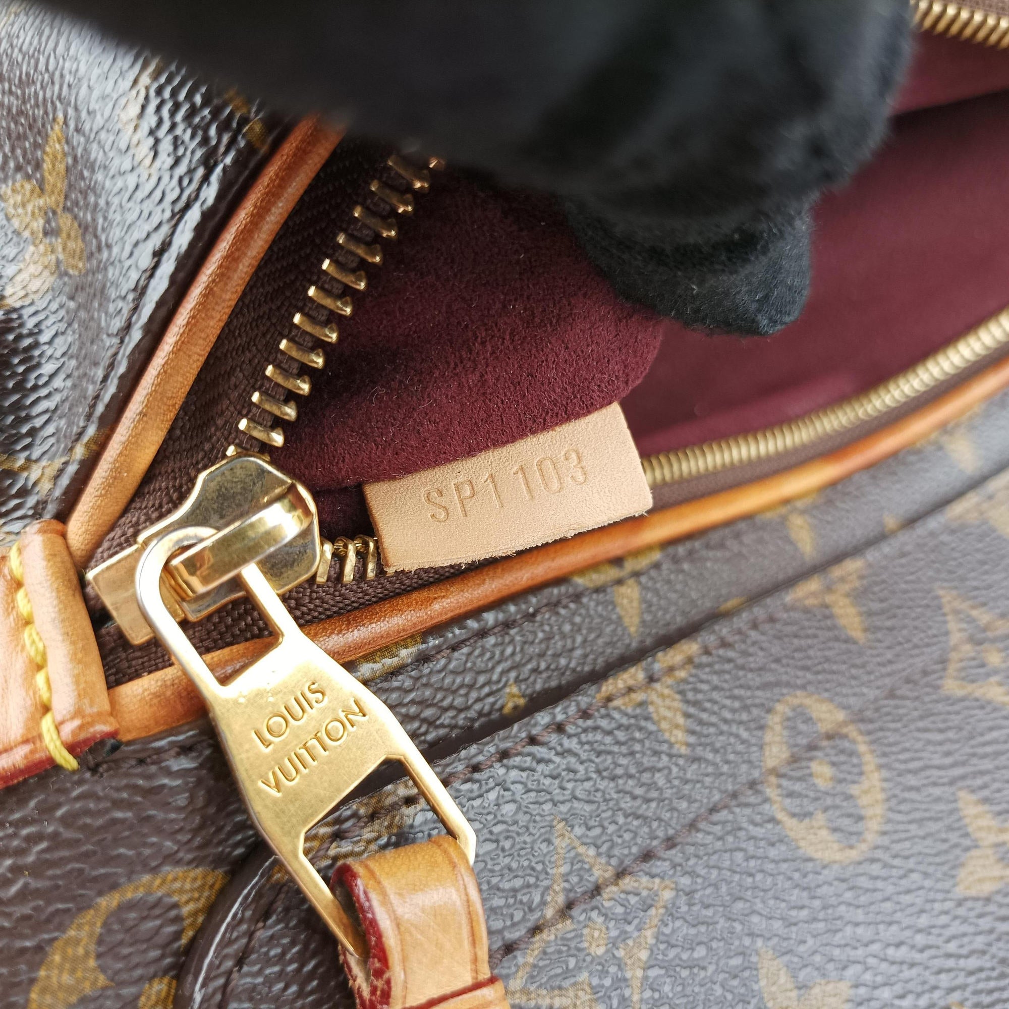 Secondhand Louis Vuitton OLYMPE Brown×QUETSCHE Monogram Canvas×calf leather M40926 handbag | stylenewstar