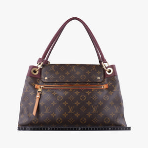Secondhand Louis Vuitton OLYMPE Brown×QUETSCHE Monogram Canvas×calf leather M40926 handbag | stylenewstar
